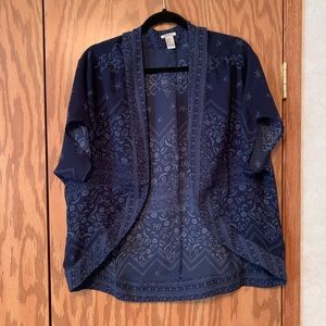 Navy Pattern Kimono